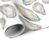 Afbeelding oester wrapping paper - VOLLEDIGE KLEUR Cadeaupapier (Rol Hoek)