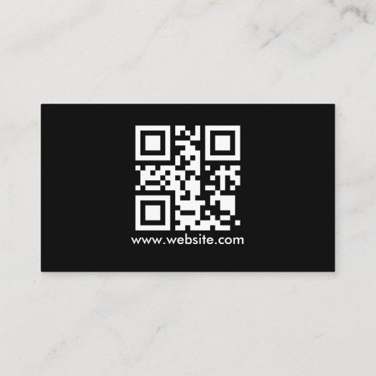 Afbeelding of Logo QR-codefoto Visitekaartje (Achterkant)