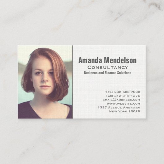 Afbeelding of logo visitekaartje (Voorkant)