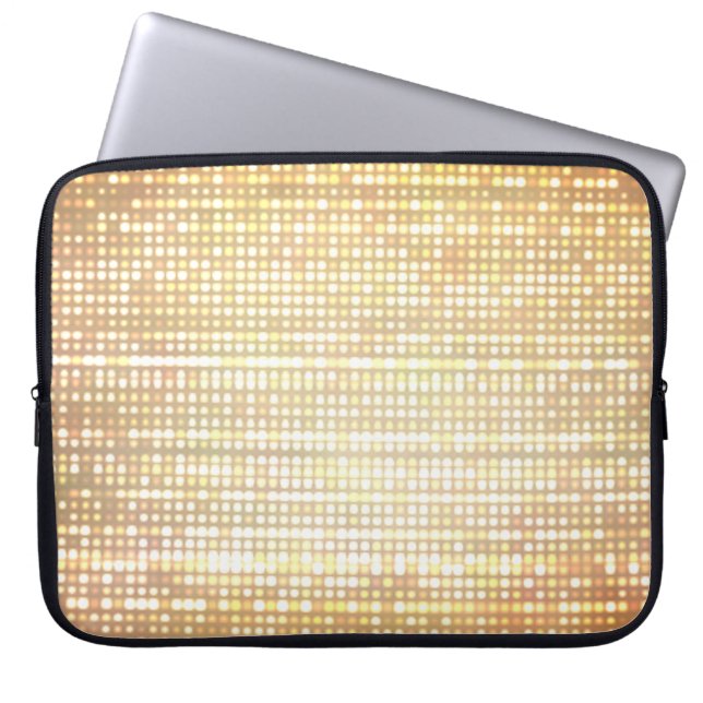 Afbeelding ontocte stadionlichten. laptop sleeve (Voorkant)