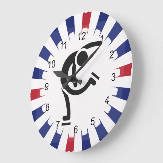 Afbeelding ontwerpwandklok grote klok (Hoek)