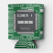 Afbeelding op printkaart met Jouw naam Blikjeskoeler (Voorkant)