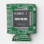 Afbeelding op printkaart met Jouw naam Blikjeskoeler (Achterkant)