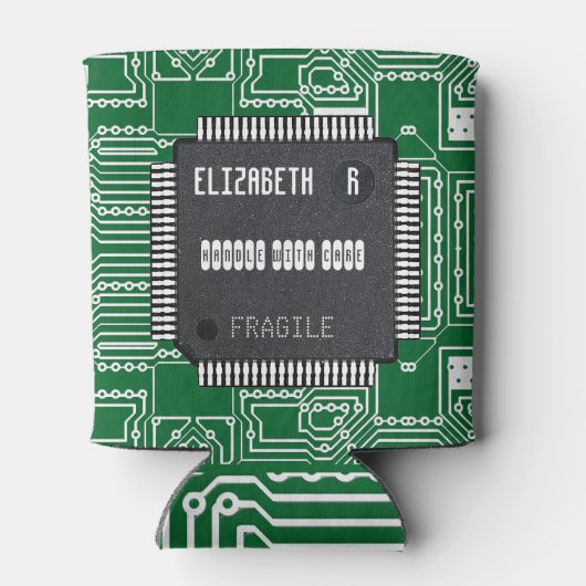 Afbeelding op printkaart met Jouw naam Blikjeskoeler (Achterkant)