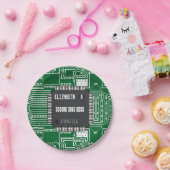 Afbeelding op printkaart met Jouw naam Papieren Bordje (Feest)