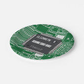 Afbeelding op printkaart met Jouw naam Papieren Bordje (Gekanteld)