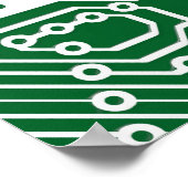 Afbeelding op printkaart met Jouw naam Poster (Hoek)