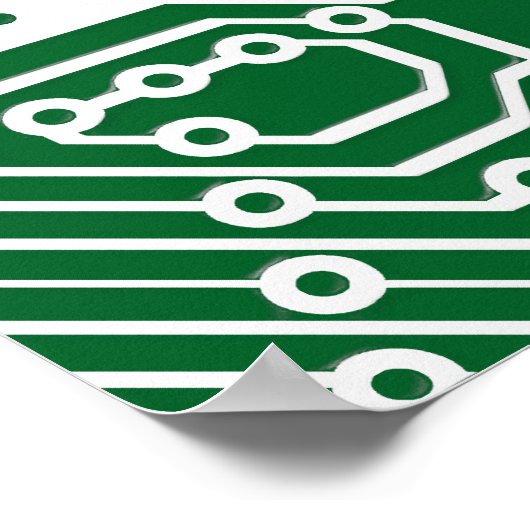 Afbeelding op printkaart met Jouw naam Poster (Hoek)