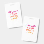 Afbeelding op volledige grootte leeg badge (Front & Back)