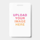 Afbeelding op volledige grootte leeg badge (Voorzijde)