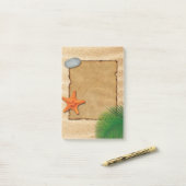 Afbeelding op zand-achtergrond - Post-it® Note (Op bureau)