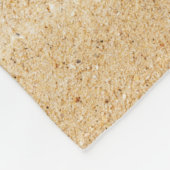 Afbeelding op zand-achtergrond - vlootsgordel fleece deken (Hoek)