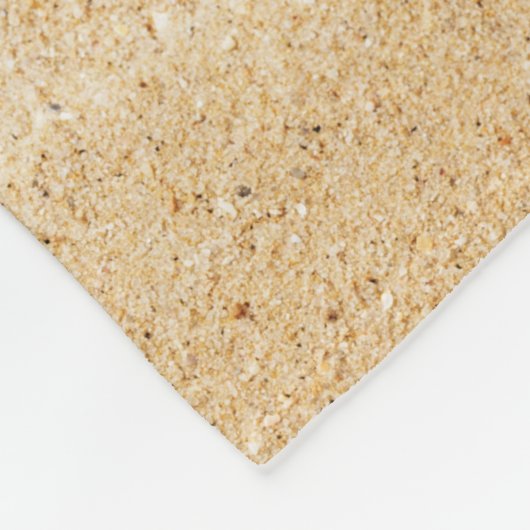 Afbeelding op zand-achtergrond - vlootsgordel fleece deken (Hoek)