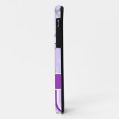 Afbeelding Paars en wit aangepast monogram schaats Case-Mate iPhone Case (Achterkant/links)
