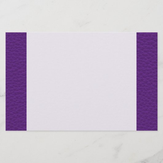 Afbeelding Paars leder. Briefpapier (Voorkant)