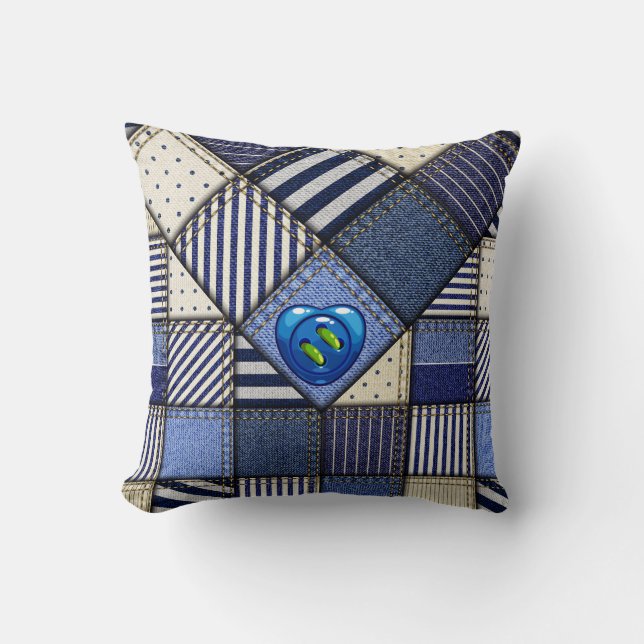 Afbeelding patchwork kussen (Voorkant)