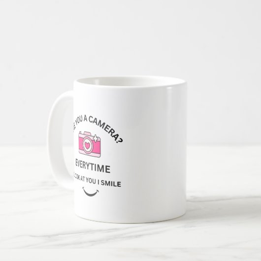 Afbeelding Perfect Love Roze Camera Design Schatti Koffiemok (Voorkant links)