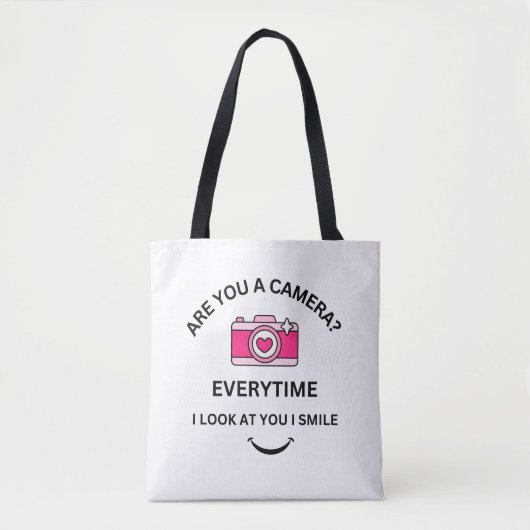 Afbeelding Perfect Love Roze Camera Ontwerp Schoud Tote Bag (Voorkant)