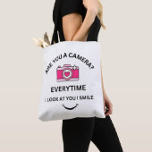 Afbeelding Perfect Love Roze Camera Ontwerp Schoud Tote Bag (Dichtbij)