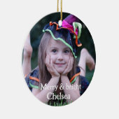 Afbeelding perfecte gepersonaliseerde foto keramisch ornament (Rechts)