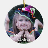 Afbeelding perfecte gepersonaliseerde foto keramisch ornament (Voorkant)