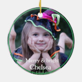 Afbeelding perfecte gepersonaliseerde foto keramisch ornament (Achterkant)