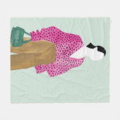 Afbeelding permanente Mode - Polka Dot Top Fleece Deken (Voorkant (Horizontaal))