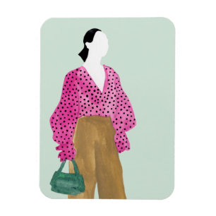 Afbeelding permanente Mode - Polka Dot Top Magneet