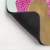 Afbeelding permanente Mode - Polka Dot Top Muismat (Hoek)