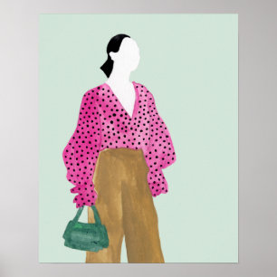 Afbeelding permanente Mode - Polka Dot Top Poster