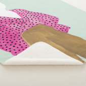 Afbeelding permanente Mode - Polka Dot Top Sherpa Deken (3/4)