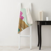 Afbeelding permanente Mode - Polka Dot Top Sherpa Deken (In situ)