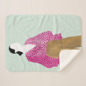 Afbeelding permanente Mode - Polka Dot Top Sherpa Deken (Voorkant (horizontaal))