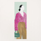 Afbeelding permanente Mode - Polka Dot Top Yogamat (Voorkant)