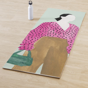 Afbeelding permanente Mode - Polka Dot Top Yogamat