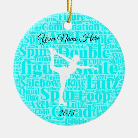 Afbeelding Persoonlijke ijsvormgeving Keramisch Ornament (Voorkant)