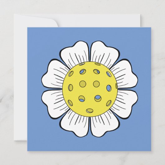 Afbeelding Pickleball Flower Blank Notecards Bedankkaart (Voorkant)