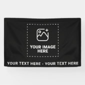Afbeelding plus tekst spandoek (Horizontaal)