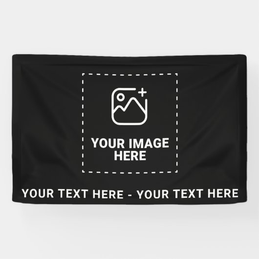 Afbeelding plus tekst spandoek (Horizontaal)