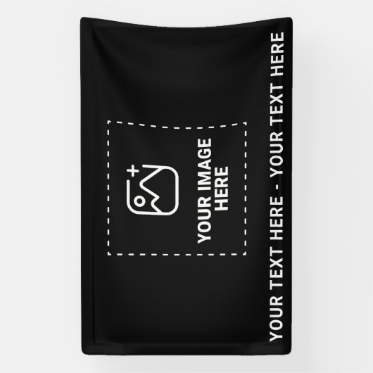 Afbeelding plus tekst spandoek (Verticaal)
