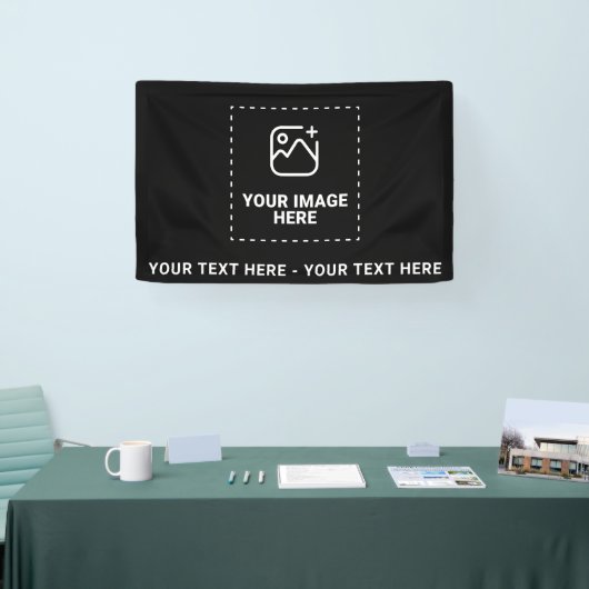 Afbeelding plus tekst spandoek (Beurs)