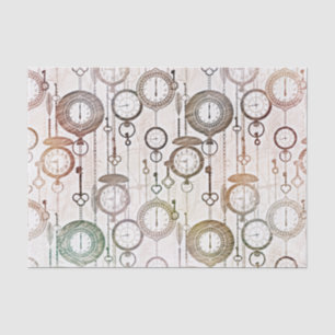 Afbeelding Pocket Watches-patroon illustreren Tissuepapier