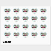 Afbeelding: Polka-dot Heart: Sla de datum Stickers (Vel)