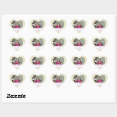 Afbeelding: Polka-dot Heart: Sla de datum Stickers (Vel)