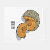 Afbeelding pompoencartoon fleece deken (Voorkant (Horizontaal))