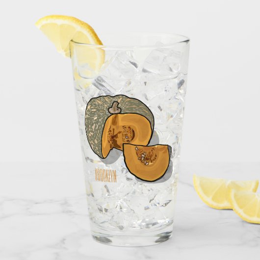 Afbeelding pompoencartoon glas (Voorkant ijs)