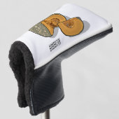 Afbeelding pompoencartoon golfheadcover (3/4 voorkant)