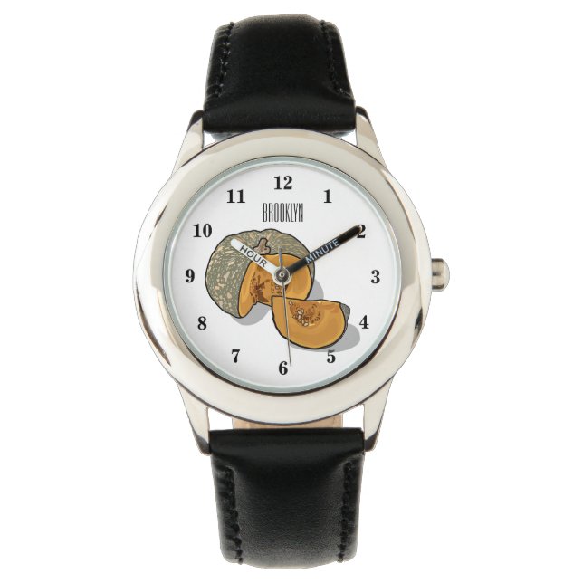 Afbeelding pompoencartoon horloge (Voorkant)