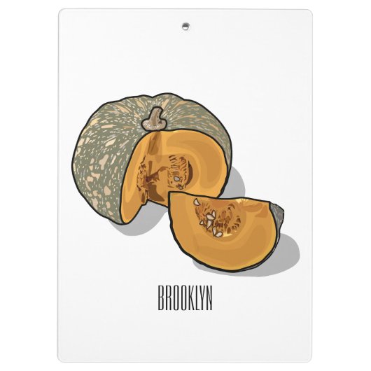 Afbeelding pompoencartoon klembord (Achterkant)