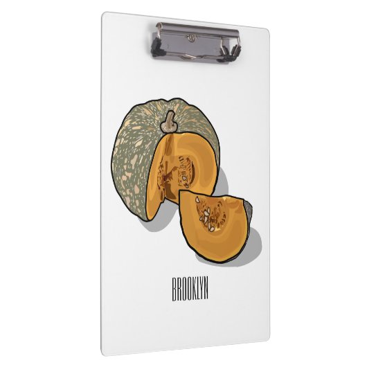 Afbeelding pompoencartoon klembord (Rechts)